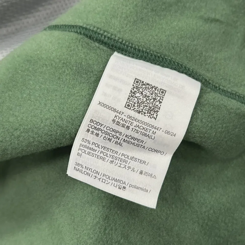 Arc'teryx Kyanite Green Fleece Zip Up Jacket size Large L SF